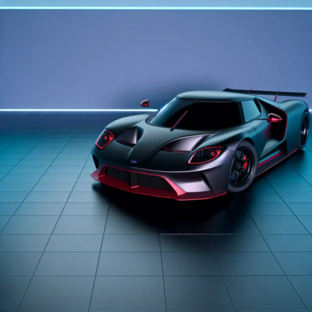 Premiera serii Apex - sportowy samochód w ciemnym studiu