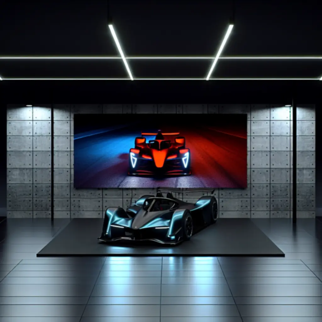 Sportowy samochód w dynamicznym ujęciu