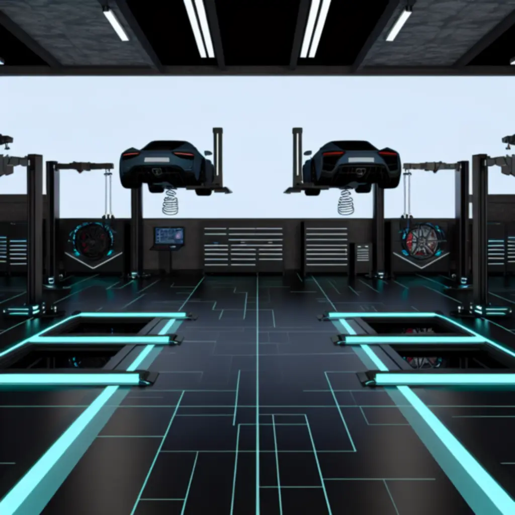 Nowoczesne wnętrze warsztatu